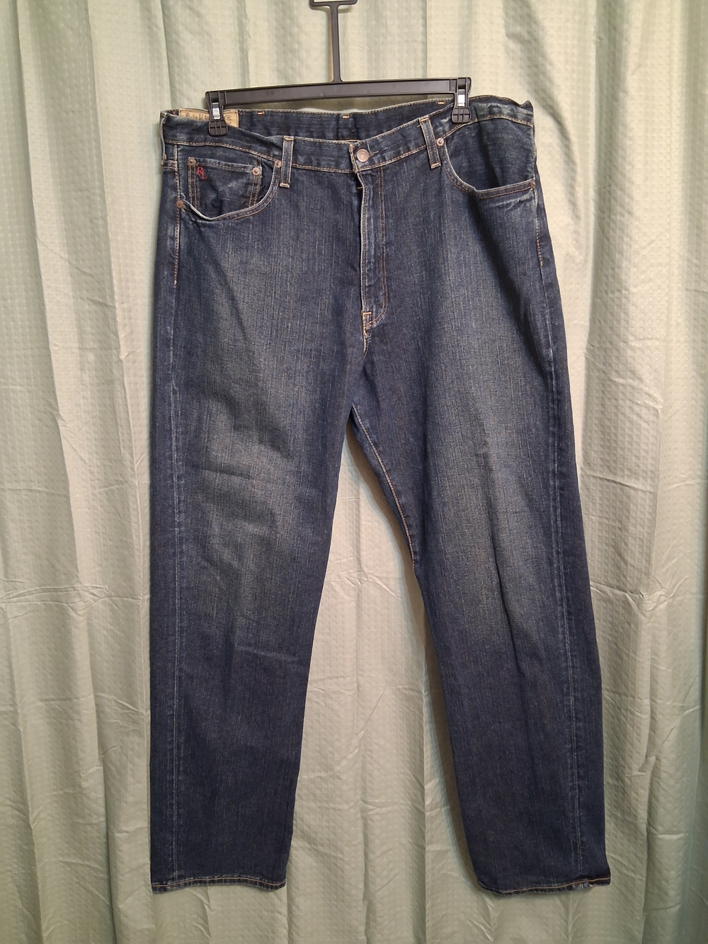 Men's Polo Ralph Lauren Straight Leg Denim Jeans in Dark Blue